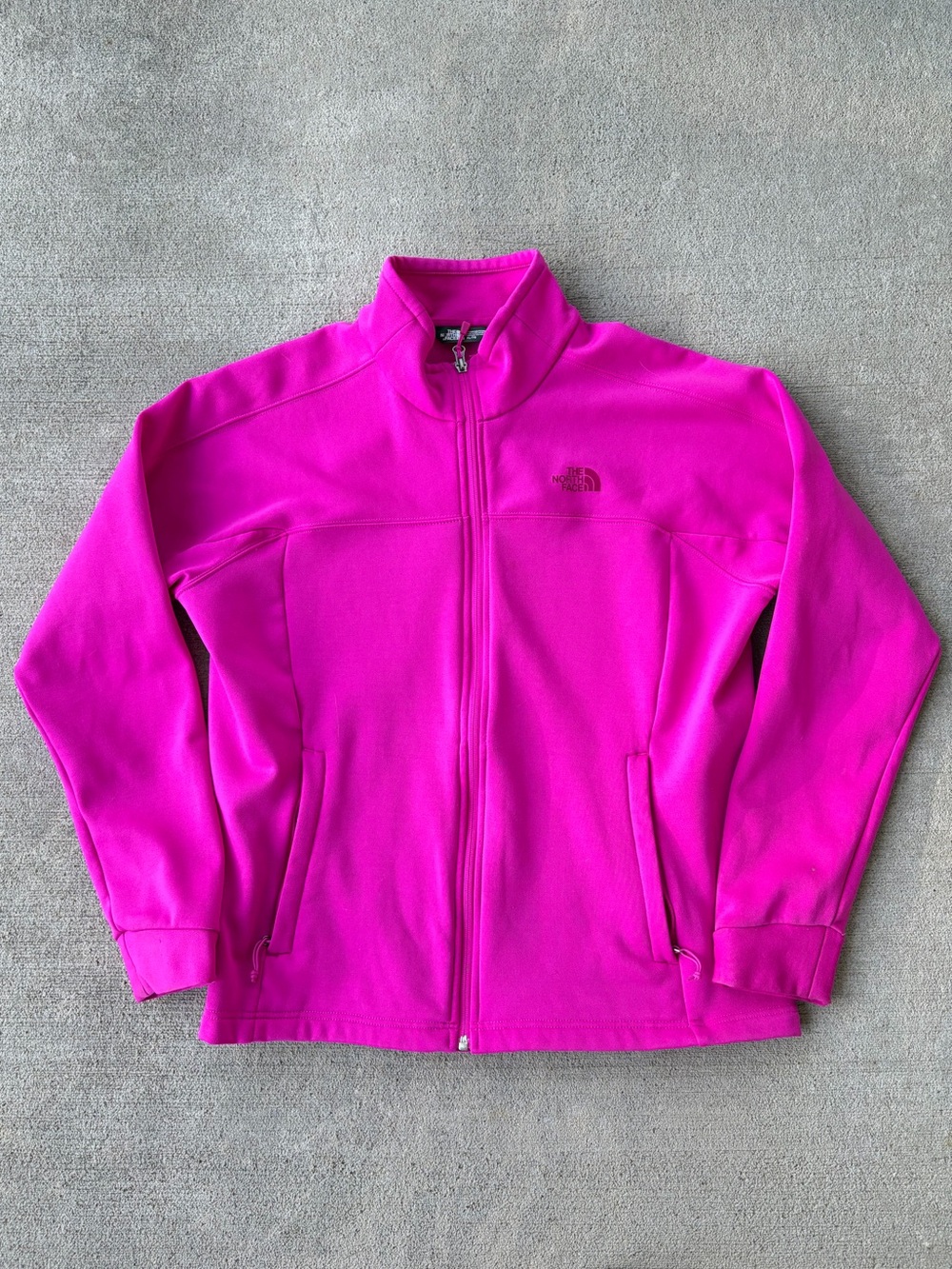 The North Face women’s hot pink full zip shell jacket coat NWOT long sleeve top